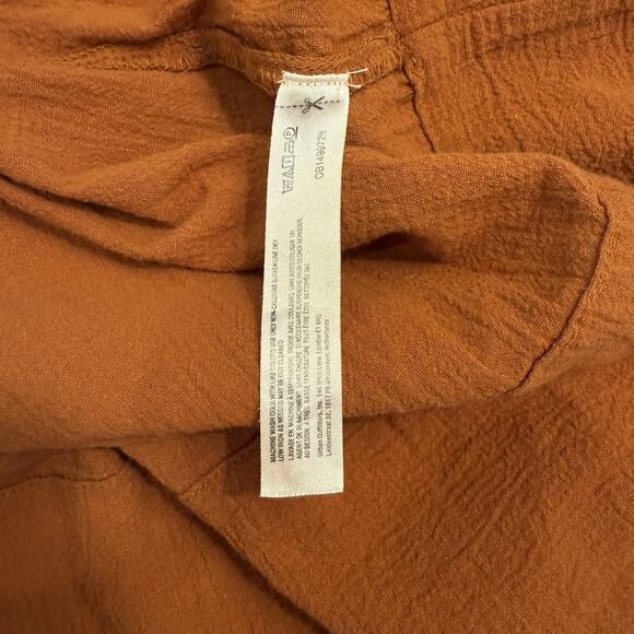 Free People Dress Size Small Delphine Midi Tank Smocked Cotton Billowy Sienna - Picture 15 of 15